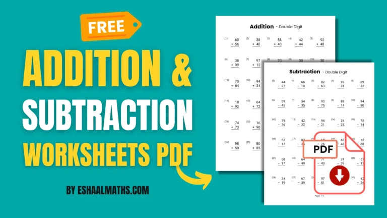 addition and subtraction worksheets pdf free