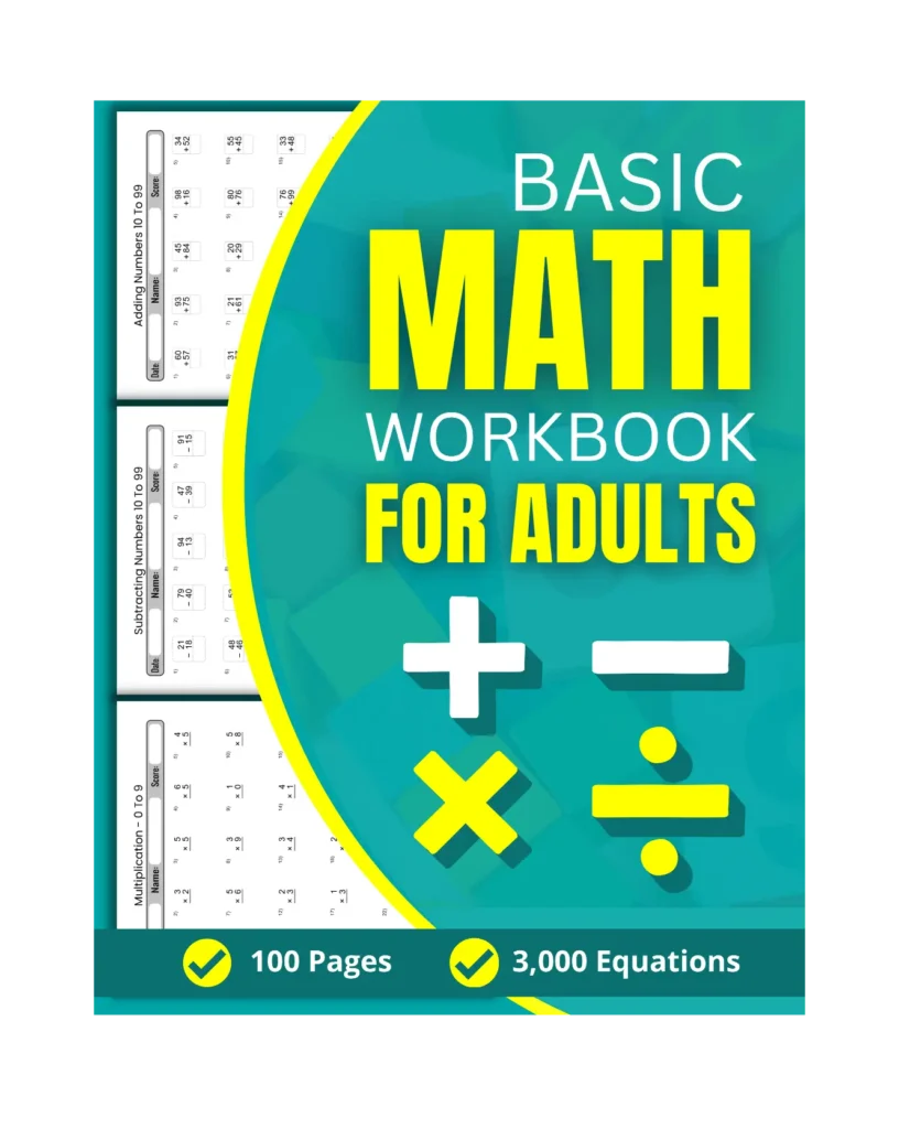 basic math workbook for adults
