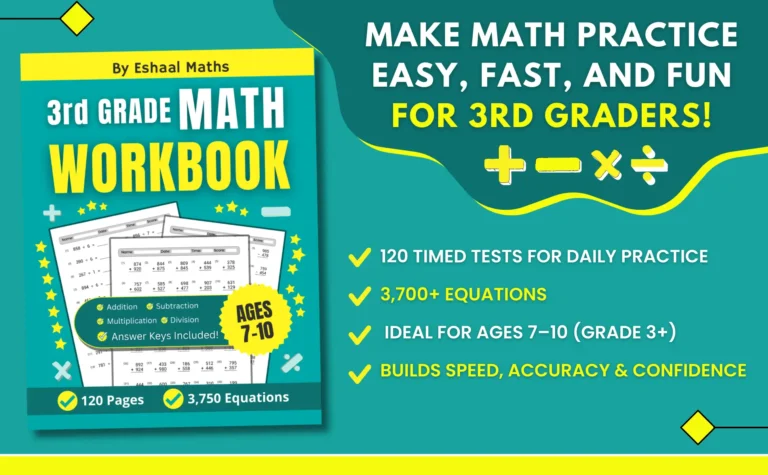math workbook for 3rd grade kids